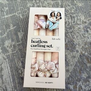 Kitsch Satin Heatless Curling Kit in Cream